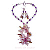 The Amethyst Galaxy Statement Necklace and Earrings - Lilac Mother-of-Pearls with Purple & White Freshwater Pearls (Sterling Silver Toggle Clasp/Earwires)