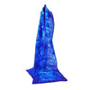 SilkArt: The Sapphire Galaxy - Hand-Painted Silk Scarf (8x54) - Sapphire Blue