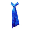 SilkArt: The Sapphire Galaxy - Hand-Painted Silk Scarf (8x54) - Sapphire Blue