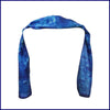 SilkArt: The Sapphire Galaxy - Hand-Painted Silk Scarf (8x54) - Sapphire Blue