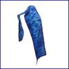 SilkArt: The Sapphire Galaxy - Hand-Painted Silk Scarf (8x54) - Sapphire Blue
