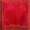 SilkArt: The Garnet Galaxy - Hand-Painted Silk Scarf (22x22) - Garnet Red