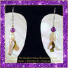 The Amethyst Galaxy Statement Earrings - Lilac Mother-of-Pearl Dangles with Purple & White Freshwater Pearls (Sterling Silver Earwires)